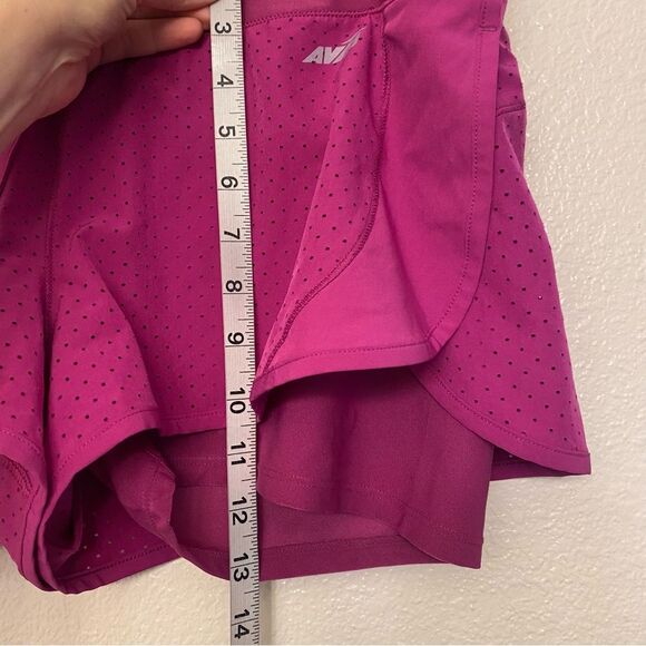 Avia womans athletic Yoga running lined 2-in-1 Training Shorts hot pink M/L - Picture 5 of 6